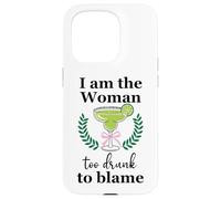 I Am the Woman Too Drunk to Blame on Margarita Spicy Tequila Carcasa para iPhone 15 Pro