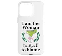 I Am the Woman Too Drunk to Blame on Margarita Spicy Tequila Carcasa para iPhone 15 Pro Max