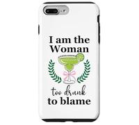 I Am the Woman Too Drunk to Blame on Margarita Spicy Tequila Carcasa para iPhone 7 Plus/8 Plus