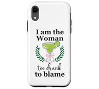 I Am the Woman Too Drunk to Blame on Margarita Spicy Tequila Carcasa para iPhone XR