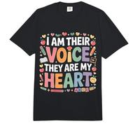 I Am Their Voice They Are My Heart - Comfort Colors Adult Heavyweight T-Shirt