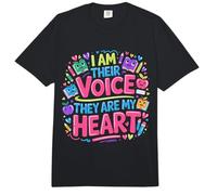 I Am Their Voice They Are My Heart - Comfort Colors Adult Heavyweight T-Shirt