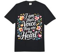 I Am Their Voice They Are My Heart - Comfort Colors Adult Heavyweight T-Shirt