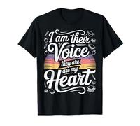I Am Their Voice They Are My Heart Teacher Appreciation - Camiseta