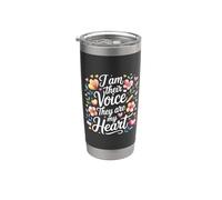 I Am Their Voice They Are My Heart - Vaso térmico de acero inoxidable de doble pared