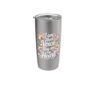 I Am Their Voice They Are My Heart - Vaso térmico de acero inoxidable de doble pared