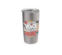 I Am Their Voice They Are My Heart |- Vaso térmico de acero inoxidable de doble pared