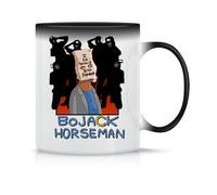 I Am Tottaly Still Famous Bojack Horseman Taza de Té y Café de Cerámica Clásica Blanca Negra y Rosa Mágica 330ml