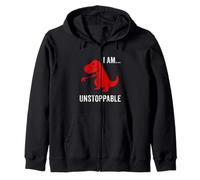 I Am Unstoppable - Divertido regalo de dinosaurio T-Rex Sudadera con Capucha