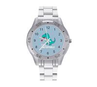 I Am Unstoppable T-rex - Reloj analógico de cuarzo para hombre, correa de acero inoxidable, reloj de pulsera de negocios