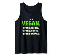 I Am Vegan Vegetarian Vegan Camiseta sin Mangas
