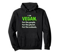 I Am Vegan Vegetarian Vegan Sudadera con Capucha