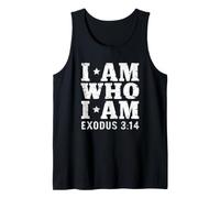 I Am Who I Am Exodus 3:14 Cita de fe Señor Camiseta sin Mangas