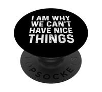 I Am Why We Can't Have Nice Things PopSockets PopGrip Adhesivo