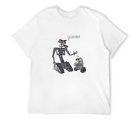 I Am Yor Father Number Johnny 5 Wall E Short Circuit T-Shirt Men White XL