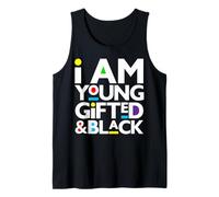 I Am Young Gifted & Black Girl Magic Brown Skin Boys Melanina Camiseta sin Mangas