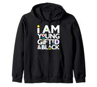 I Am Young Gifted & Black Girl Magic Brown Skin Boys Melanina Sudadera con Capucha