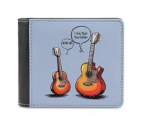 I Am Your Father Guitar Music - Cartera plegable para hombre, diseño de guitarra, monedero delgado para tarjetas de efectivo