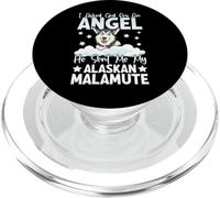 I Asked God For An Angel He Sent Me My Alaskan Malamute PopSockets PopGrip para MagSafe