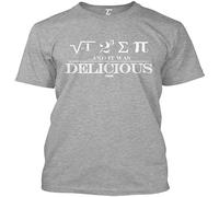 I Ate Pie Once&Hellip;and It Was Delicious Nerd Men's T Shirt (Light Gray) Size L