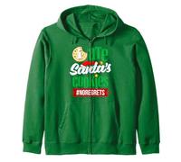 I Ate Santa Cookies No Regrets Funny Christmas T-Shirt Sudadera con Capucha