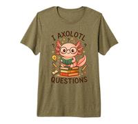 I Axolotl Preguntas Lectura Bookworm Último día de Clases Camiseta Premium