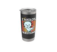I Axolotl Preguntas Niños Vaso térmico de acero inoxidable de doble pared