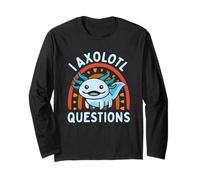 I Axolotl Questions Kids Cute Axolotl Baby Boy Vintage Manga Larga