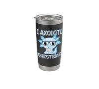 I Axolotl Questions Kids, lindo libro de lectura de Axolotl Baby Boy Vaso térmico de acero inoxidable de doble pared