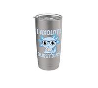 I Axolotl Questions Kids, lindo libro de lectura de Axolotl Baby Boy Vaso térmico de acero inoxidable de doble pared