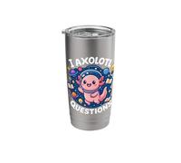 I Axolotl Questions Space Galaxy Astronauta Lindo Animal Niños Vaso térmico de acero inoxidable de doble pared