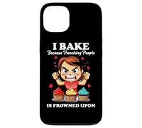 I BAKE BECAUSE PUNCHING PEOPLE IS FROWNED UPON Carcasa para iPhone 13