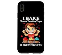 I BAKE BECAUSE PUNCHING PEOPLE IS FROWNED UPON Carcasa para iPhone XS Max
