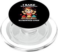 I BAKE BECAUSE PUNCHING PEOPLE IS FROWNED UPON PopSockets PopGrip para MagSafe