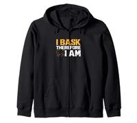 I Bask Therefore I Am Funny Anole Lizard Dueño Amante de Reptiles Sudadera con Capucha