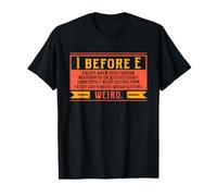 I Before E Gramática Excepción Profesor Inglés Humor Camiseta