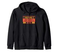 I Before E Gramática Excepción Profesor Inglés Humor Sudadera con Capucha