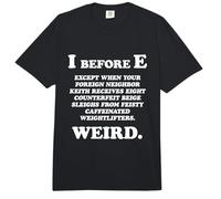 I Before E Inglés Funny Grammar Exceptions To Rule Gift Comfort Colors Adult Heavyweight T-Shirt