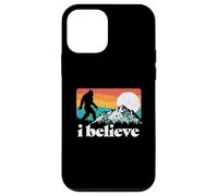 I Believe! Funny Retro Bigfoot Mountains Carcasa para iPhone 12 Mini