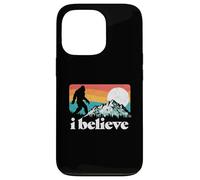 I Believe! Funny Retro Bigfoot Mountains Carcasa para iPhone 13 Pro