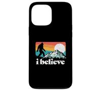 I Believe! Funny Retro Bigfoot Mountains Carcasa para iPhone 13 Pro MAX