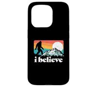 I Believe! Funny Retro Bigfoot Mountains Carcasa para iPhone 15 Pro