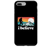 I Believe! Funny Retro Bigfoot Mountains Carcasa para iPhone 7 Plus/8 Plus
