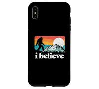 I Believe! Funny Retro Bigfoot Mountains Carcasa para iPhone XS MAX