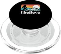 I Believe! Funny Retro Bigfoot Mountains PopSockets PopGrip para MagSafe
