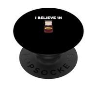 I Believe in BBQ Sauce Sabor Barbacoa Marinada Carne a la Parrilla PopSockets PopGrip Adhesivo