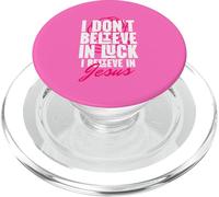 I Believe in God Faith Christ No Luck Thank you Jesucristo PopSockets PopGrip para MagSafe