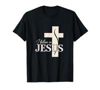 I Believe In Jesus - Diseño Cristiano con Motivo de Cruz Camiseta