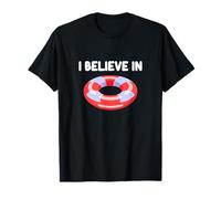 I Believe in Pool Floaties Balsa Fiesta de Verano Ocean Water Fun Camiseta