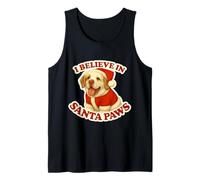 I Believe In Santa Paws Clumber Spaniel Dog Feliz Navidad Camiseta sin Mangas
